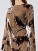 Pomandere Washed Velvet Dress Marble