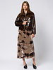 Pomandere Washed Velvet Dress Marble