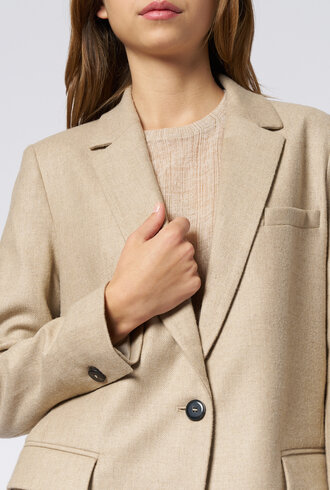 Pomandere Long Jacket Vanilla