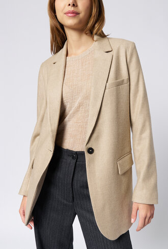 Pomandere Long Jacket Vanilla