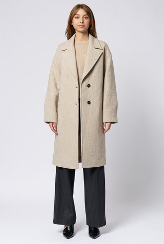 Pomandere Wool Coat Ivory