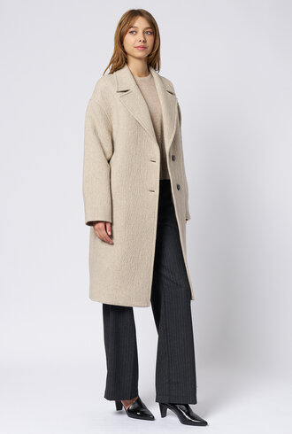 Pomandere Wool Coat Ivory
