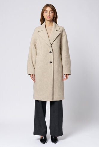Pomandere Wool Coat Ivory