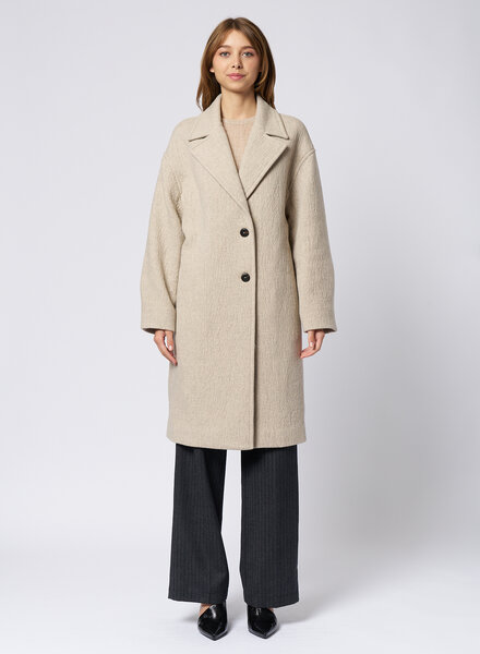 Pomandere Wool Coat Ivory