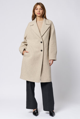 Pomandere Wool Coat Ivory