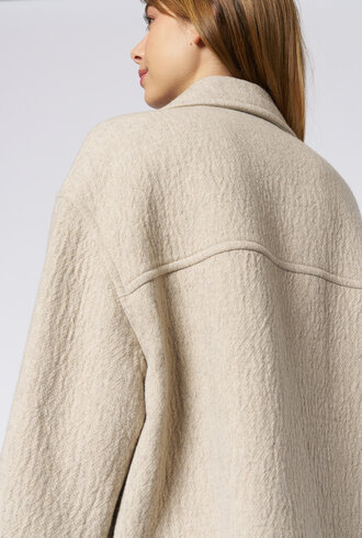 Pomandere Wool Coat Ivory