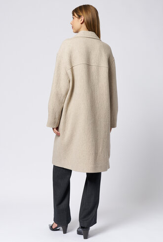 Pomandere Wool Coat Ivory