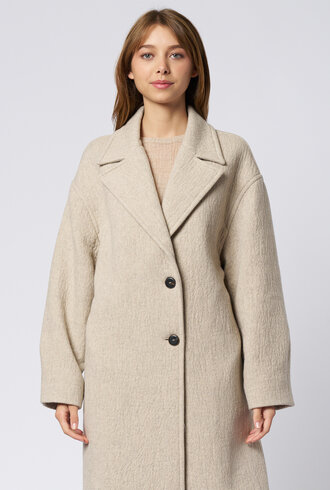 Pomandere Wool Coat Ivory