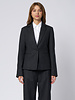 Pomandere One Button Jacket  Anthracite Pin Stripe
