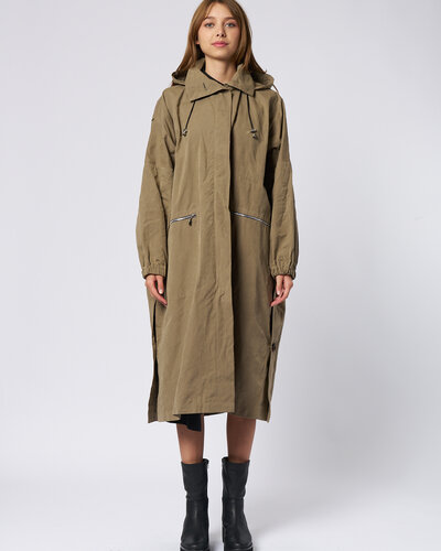 Vanessa Coat Taupe - Alhambra | Women's Clothing Boutique, Seattle