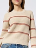 The Great The Shrunken Pullover Cream Stripe
