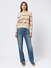 The Great The Shrunken Pullover Cream Stripe
