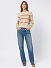 The Great The Shrunken Pullover Cream Stripe