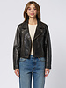 The Great The Perfect Leather Jacket Worn Black