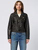 The Great The Perfect Leather Jacket Worn Black