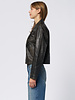 The Great The Perfect Leather Jacket Worn Black