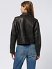 The Great The Perfect Leather Jacket Worn Black