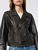 The Great The Perfect Leather Jacket Worn Black