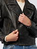 The Great The Perfect Leather Jacket Worn Black