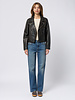 The Great The Perfect Leather Jacket Worn Black