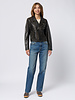 The Great The Perfect Leather Jacket Worn Black