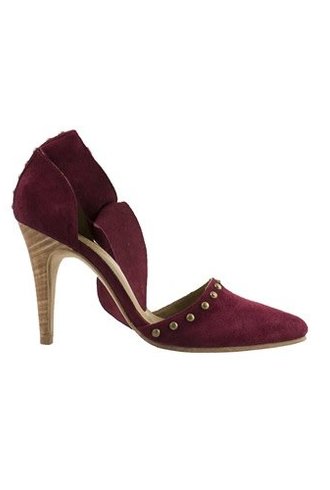 Ulla Johnson Sienna Suede Heel Bordeaux