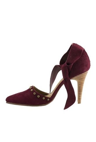 Ulla Johnson Sienna Suede Heel Bordeaux