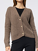Kokun Cropped  Cardigan Hazelnut