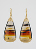 Dana Kellin Fine Moss Agate Teardrop Earrings
