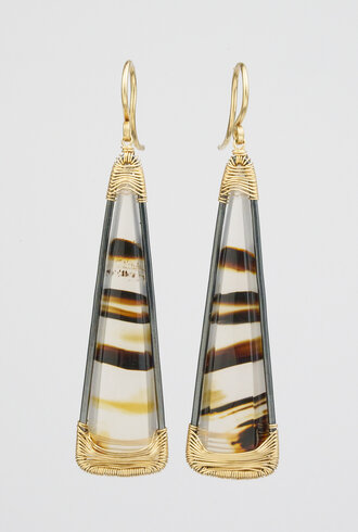 Dana Kellin Fine Moss Agate Earrings