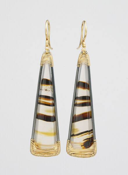 Dana Kellin Fine Moss Agate Earrings