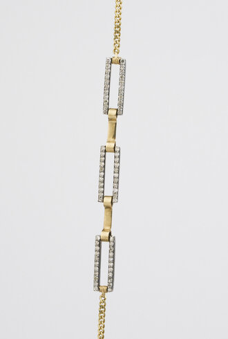 Dana Kellin Fine Gold Linked Pave Bracelet