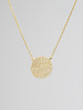 Dana Kellin Fine Pave Diamond Disc Pendant Necklace