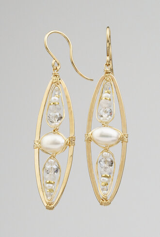 Dana Kellin Fashion Pearl Drop Earrings