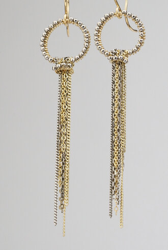 Dana Kellin Fashion Silver Seed  Earrings