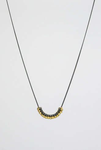 Dana Kellin Fashion Silver and Gold Necklace