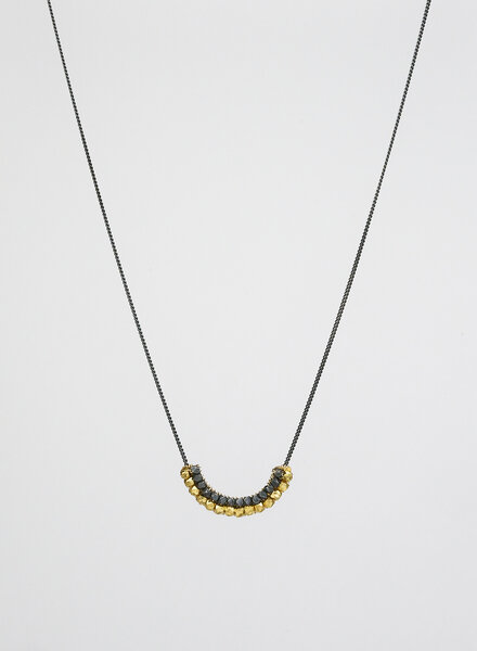 Dana Kellin Fashion Silver and Gold Necklace