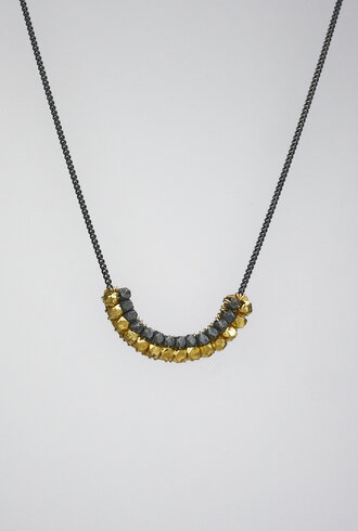 Dana Kellin Fashion Silver and Gold Necklace