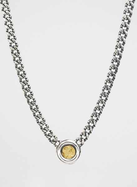 TAT2 Vintage Silver Olena Coin Necklace