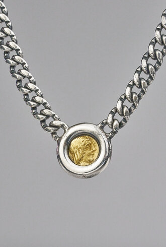 TAT2 Vintage Silver Olena Coin Necklace