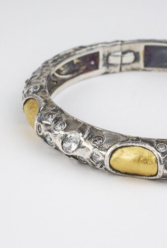 TAT2 Vintage Silver Cela Coin Bangle