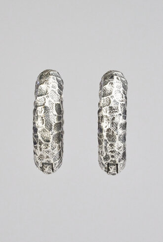 TAT2 Vintage Silver Largo Tube Earrings