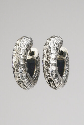 TAT2 Vintage Silver Largo Tube Earrings