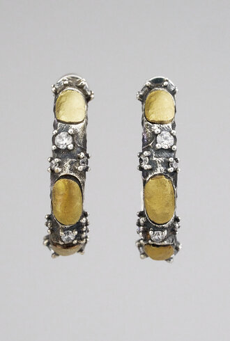 TAT2 Vintage Silver Alma Hoops