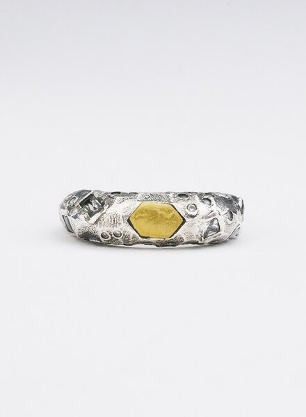 TAT2 Vintage Silver Vesta  Ring