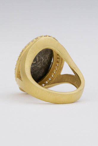 TAT2 Mixed Metal  Moneta Coin Ring