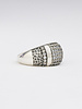 TAT2 Vintage Silver Pave Cocktail Ring