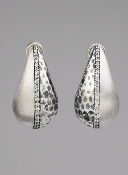 TAT2 Vintage Silver Teardrop Earrings
