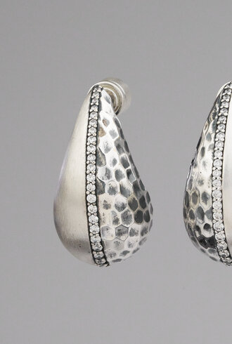 TAT2 Vintage Silver Teardrop Earrings