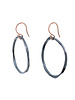 Renee Garvey Round Thick and Thin Hammered Hoop Earring